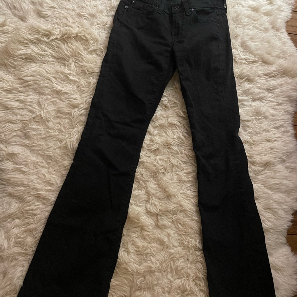 7 For All Mankind Black Bootcut Jeans